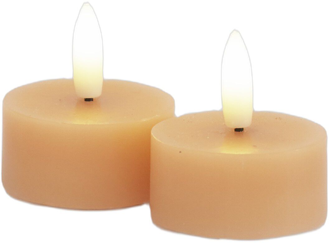 Sille Fyrfadslys 2 stk. s&aelig;t, &Oslash;4,5XH2,2cm