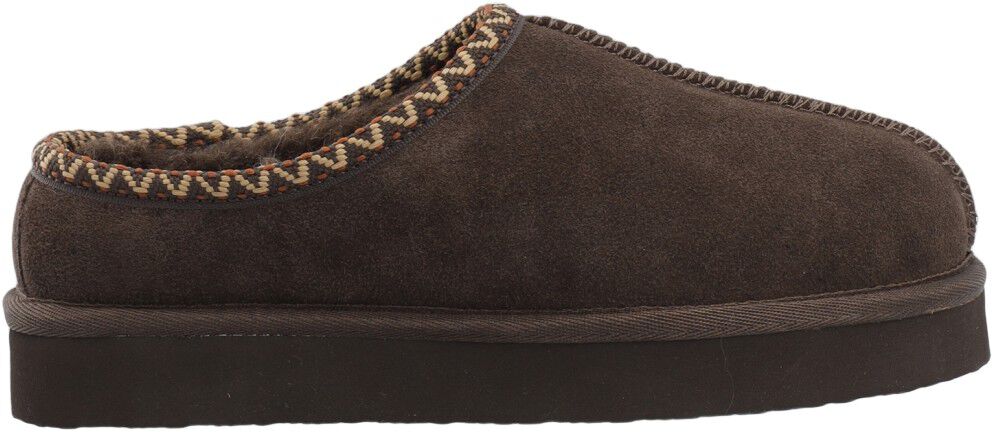 BIASNOW Flatform Binded Slip In Shoe Suede