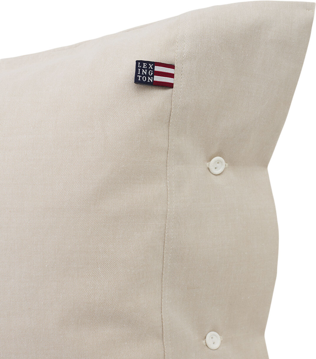Pin Point Beige Cotton Pillowcase