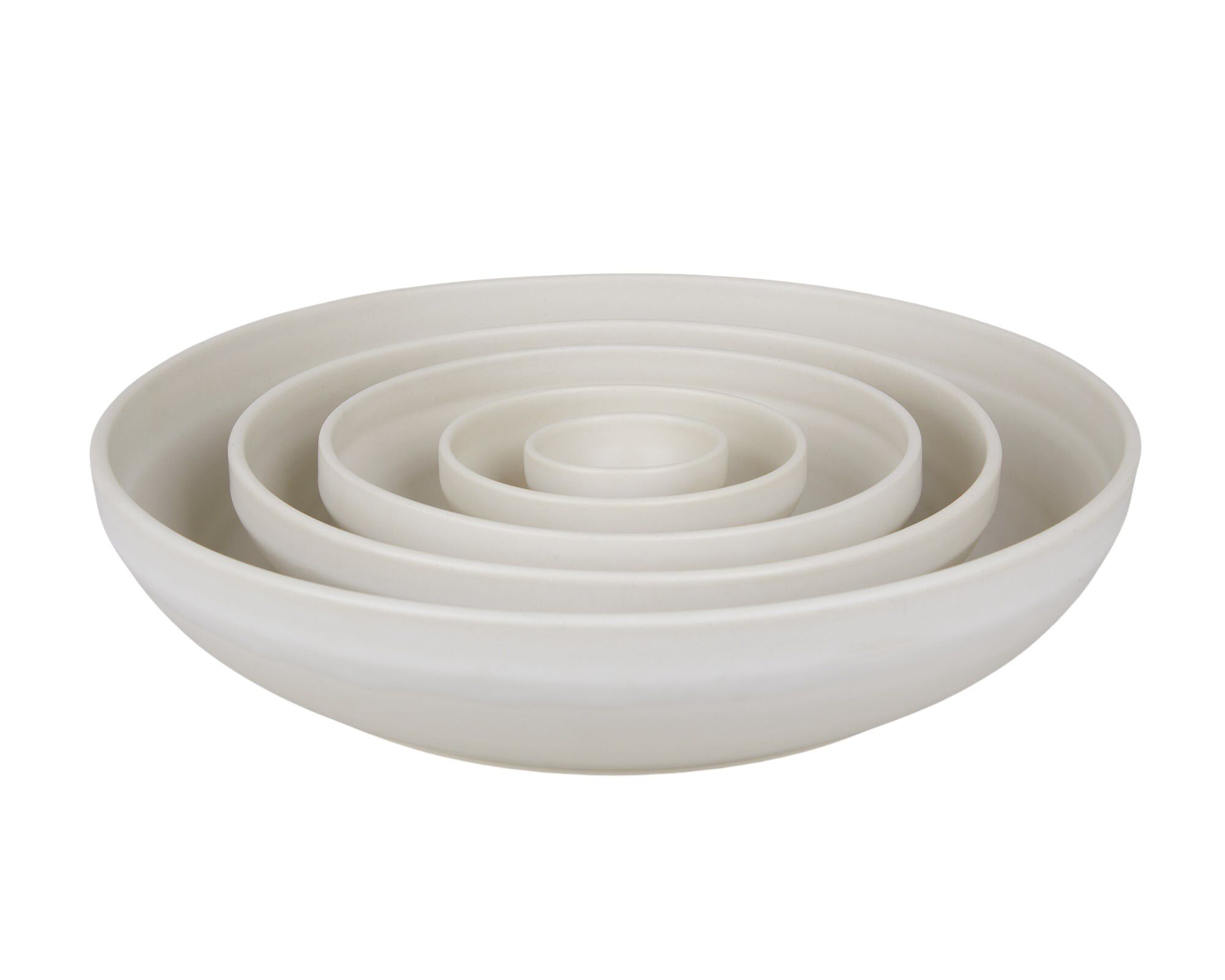 Otto Ceramic Shallow Bowl | Natural | Medium