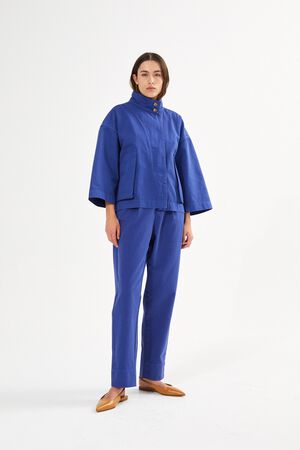 Canvas light pleat pant - Raina