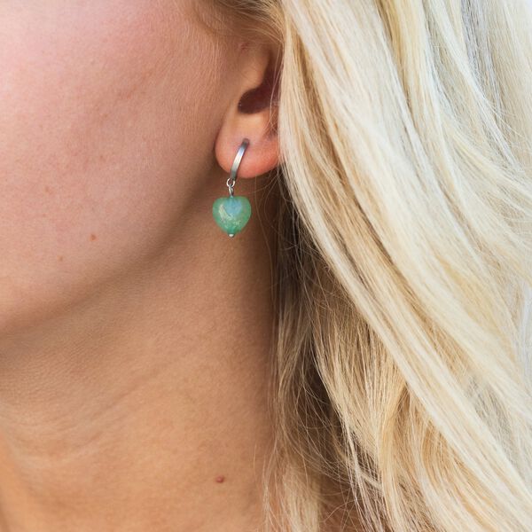 Soft Heart Hoop Green