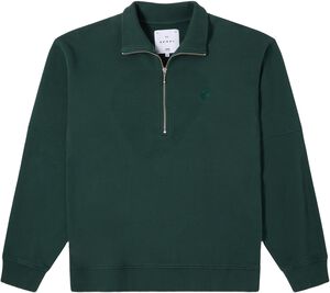 KOJI HALF ZIP SWEAT-GREEN GABLES