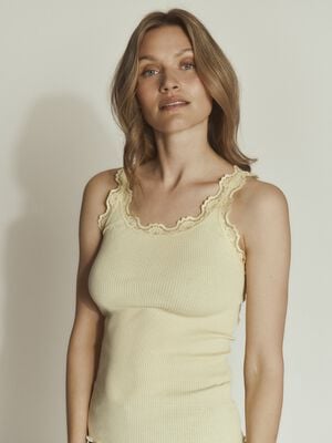 RWBabette Silk SL U-neck Lace Top