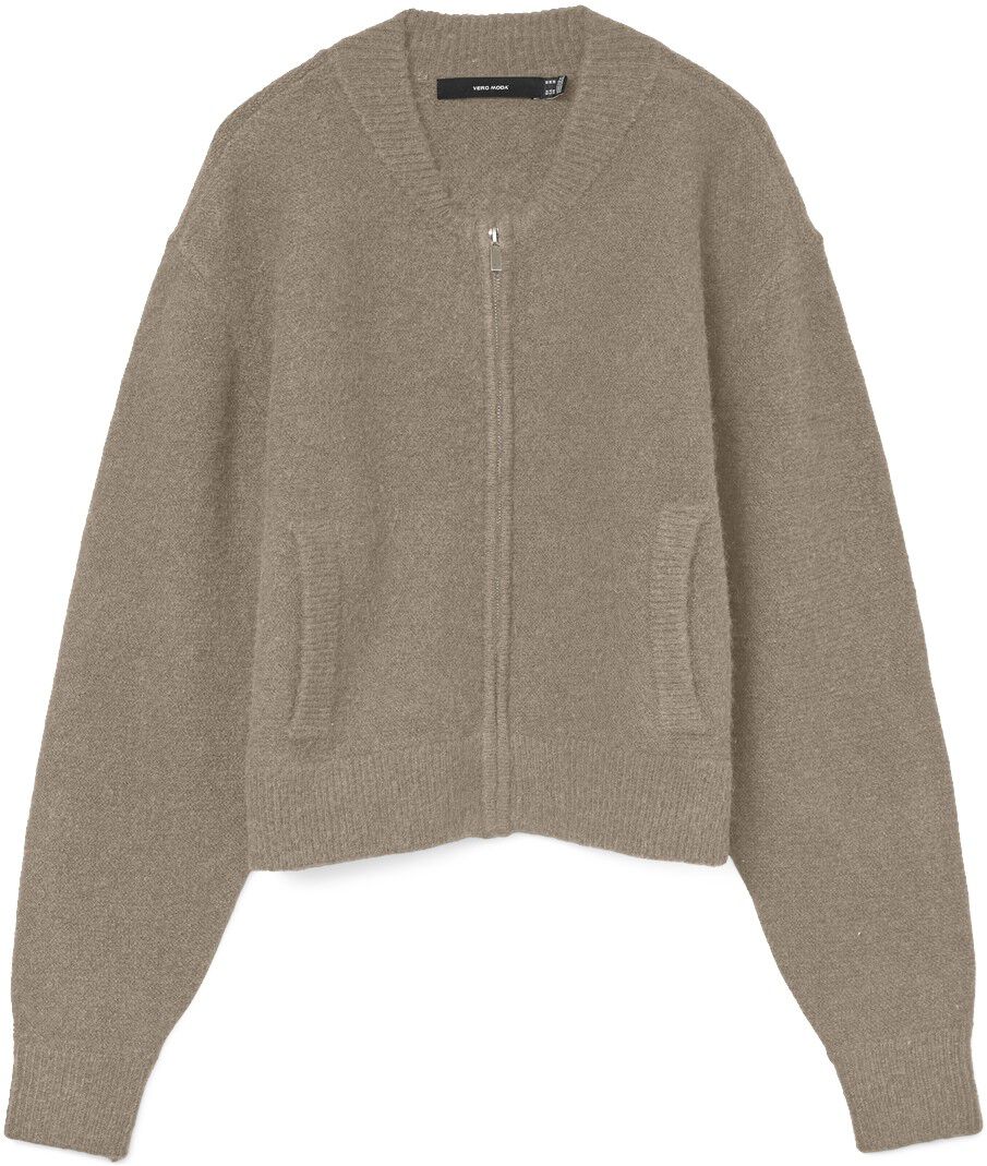 VMHANNA LS O-NECK ZIPPER CARDIGAN B