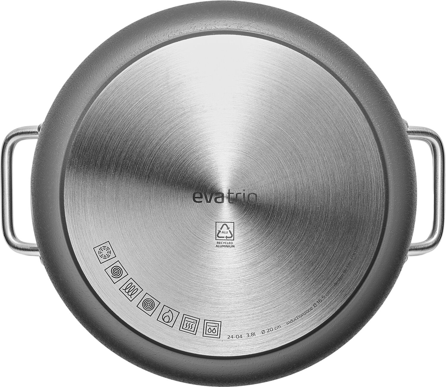 Grey Line Gryde 3,8 l 20 cm keramisk Slip-Let&reg; bel&aelig;gning