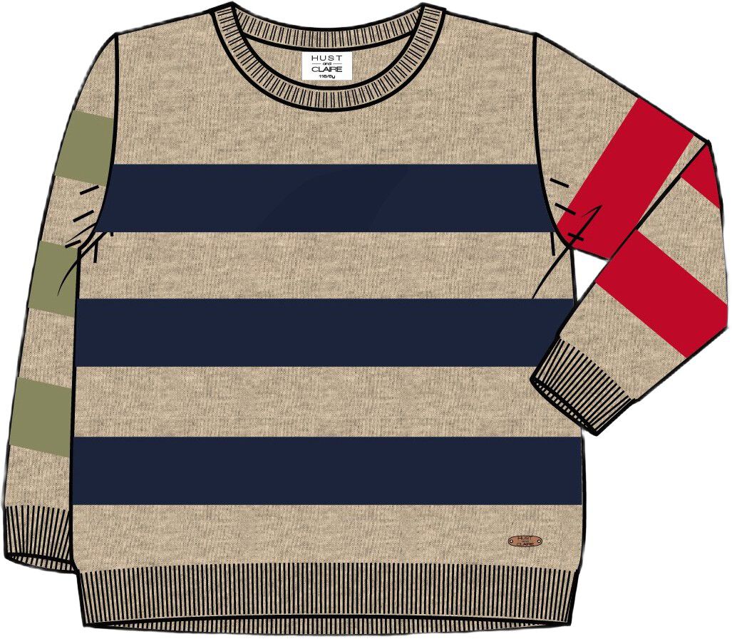 Hcpelle Knit Colorblock Stripes