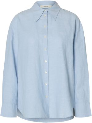 SLFCLEO OVERSIZE LINEN BLEND SHIRT