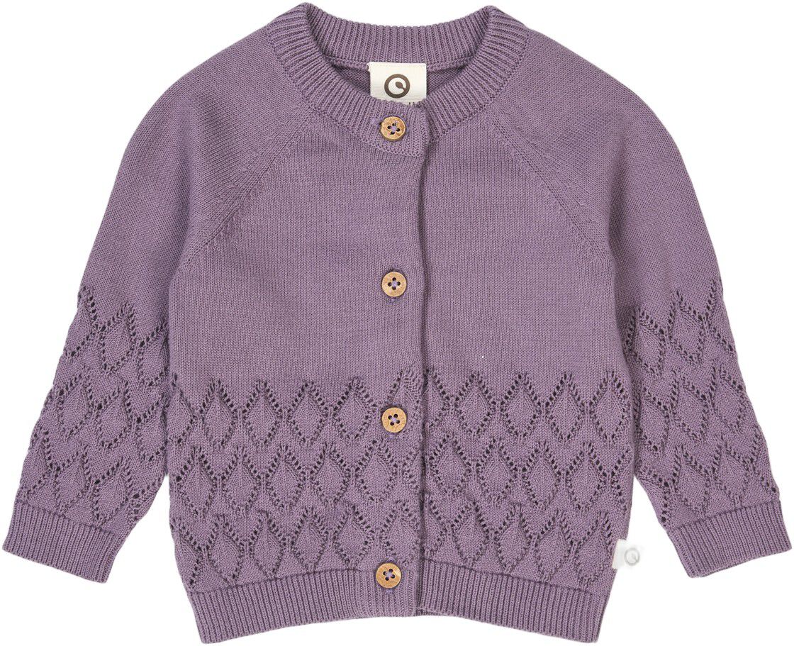 Knit leaf cardigan baby