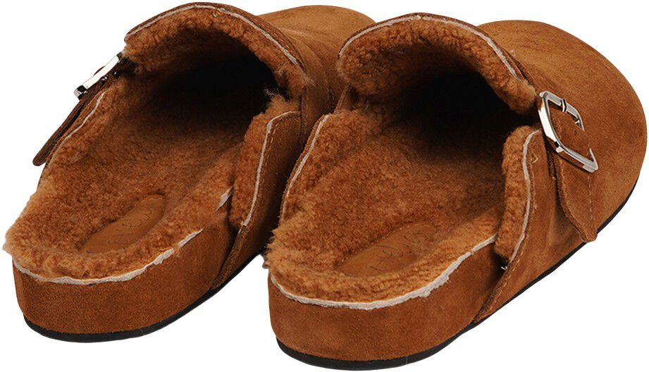 NESSO - SKIN MULES WITH ADJUSTABLE BUCKET