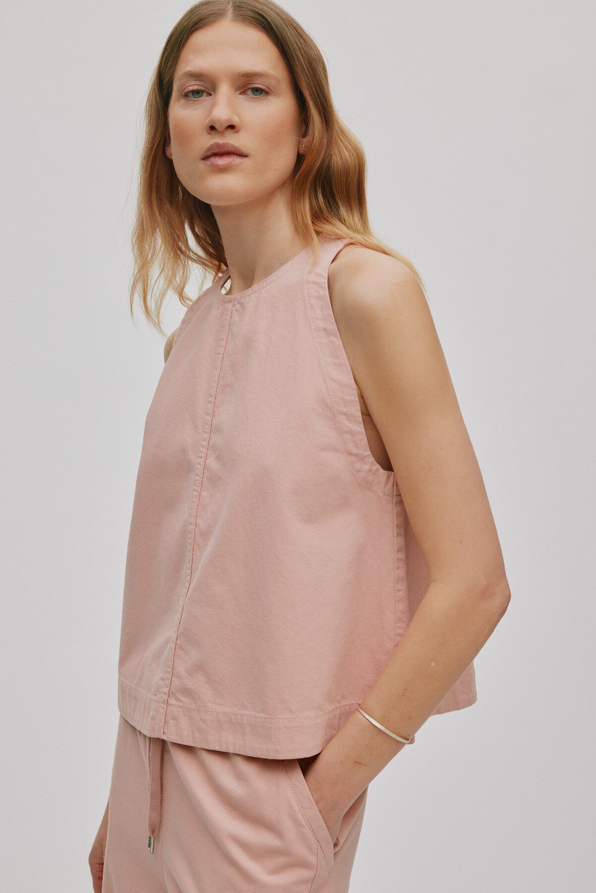 Texture canvas halter top - Kaley