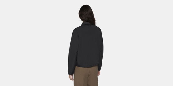OAKPORT CROPPED COACH JACKET W BLAC