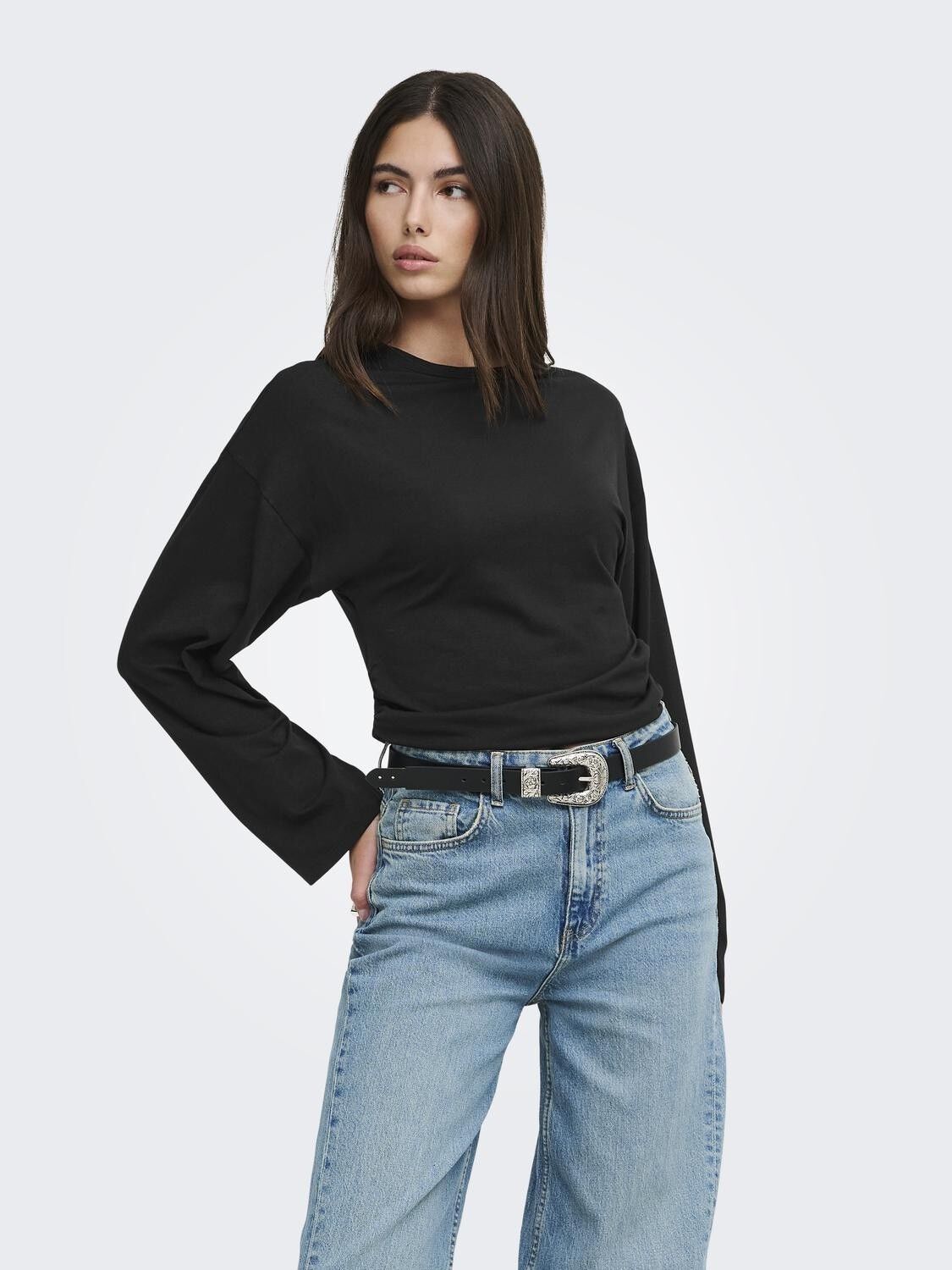 Onlmist Ls O-Neck Top Jrs