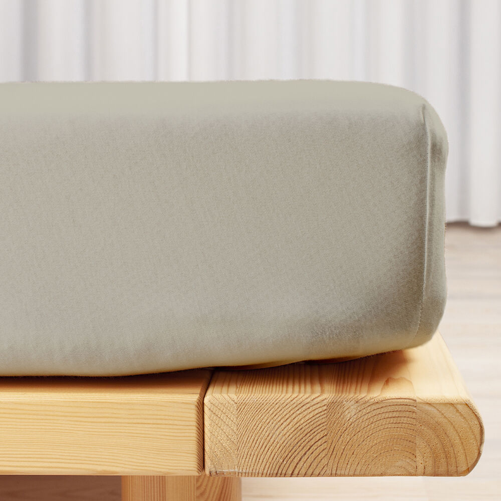 &Oslash;kologisk boxlagen, jersey - GOTS, sand