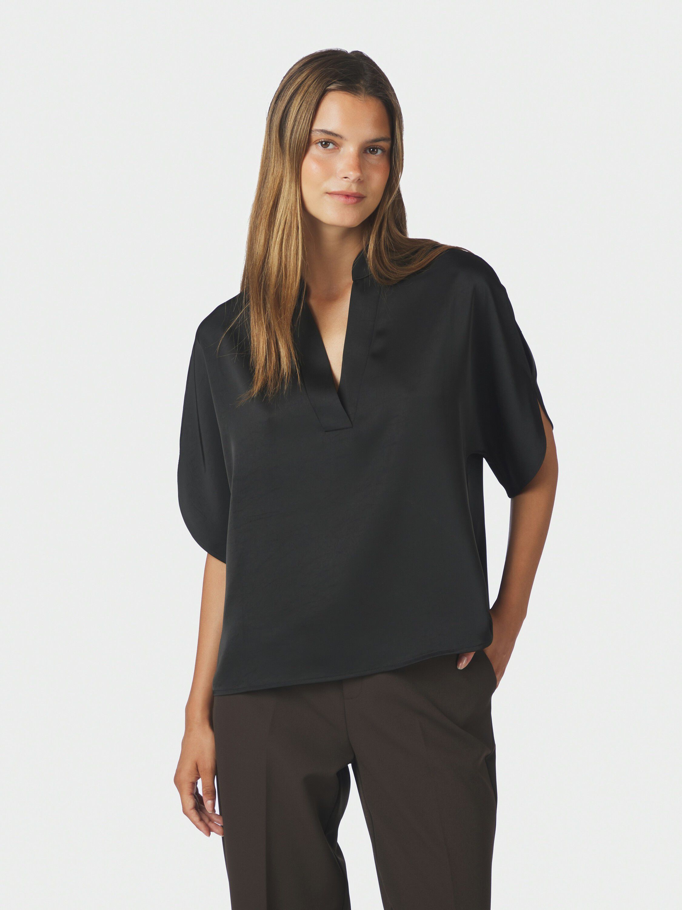 Anelle Heavy Sateen Bluse