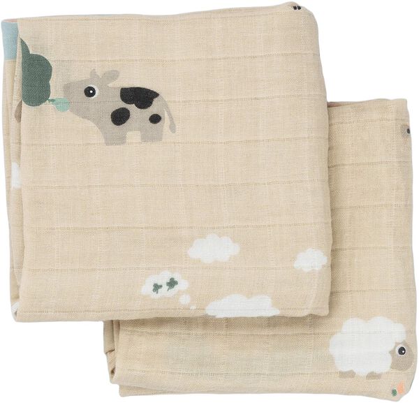 Stofble 2 stk. Tiny farm Sand