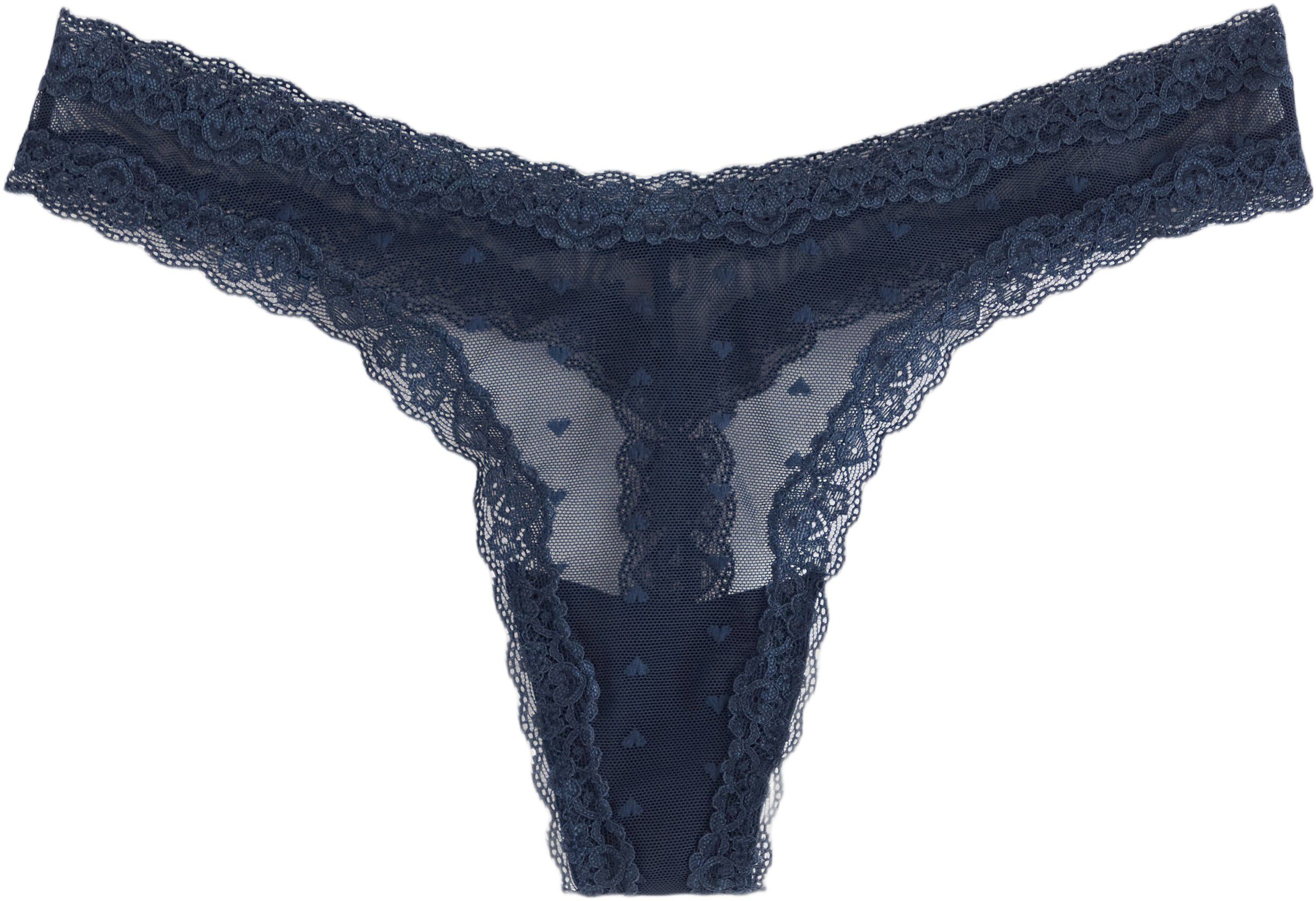 Stringtruse i myk blonde med lav mi