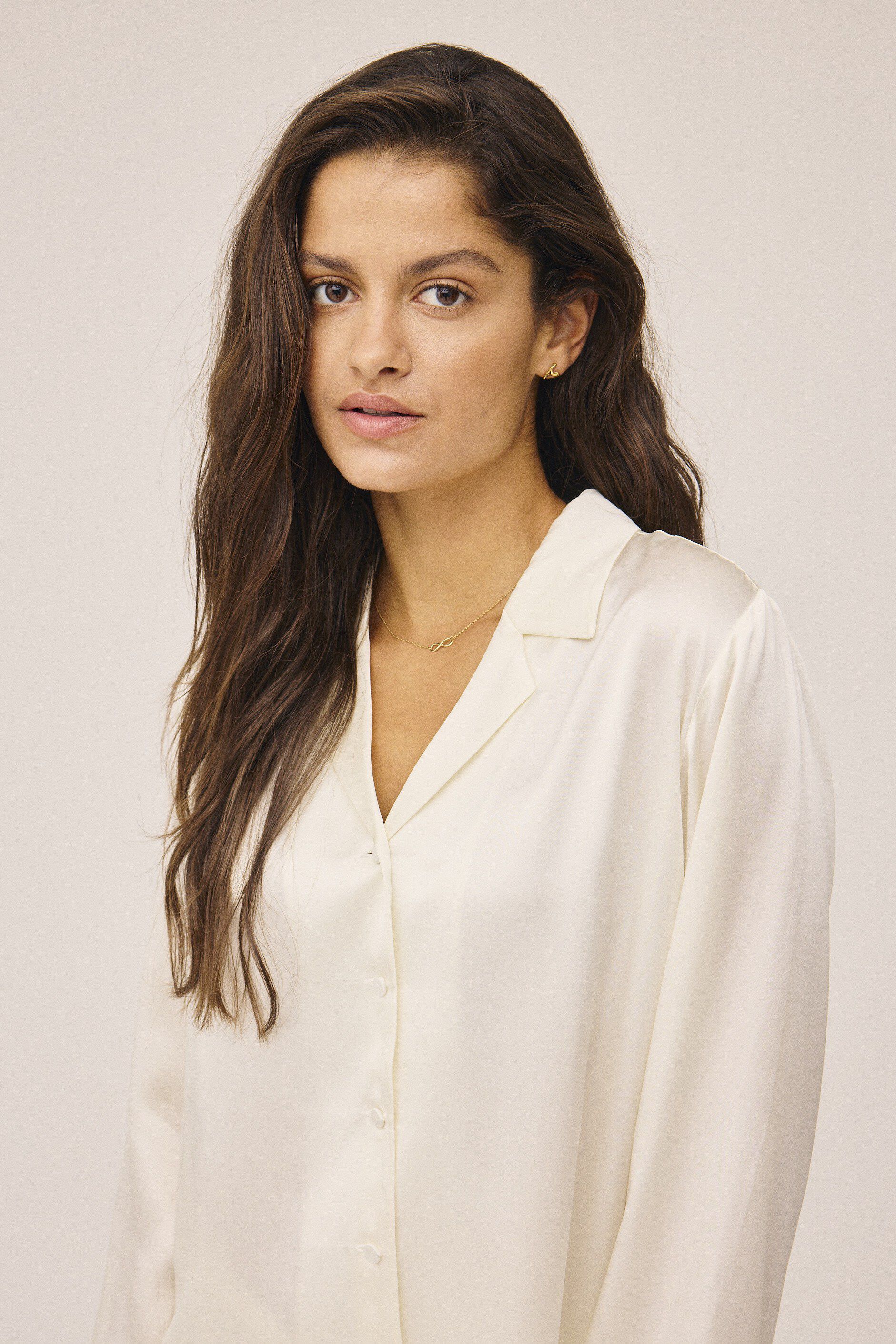 Moon 1 G - Pyjamas Shirt, 100% Silk