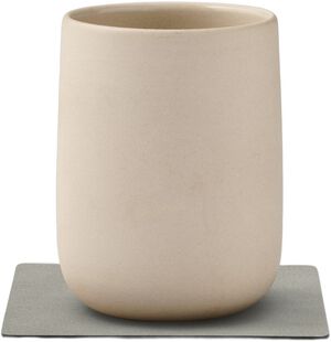 GLASS MAT SQUARE (10x10xm) NUPO light grey