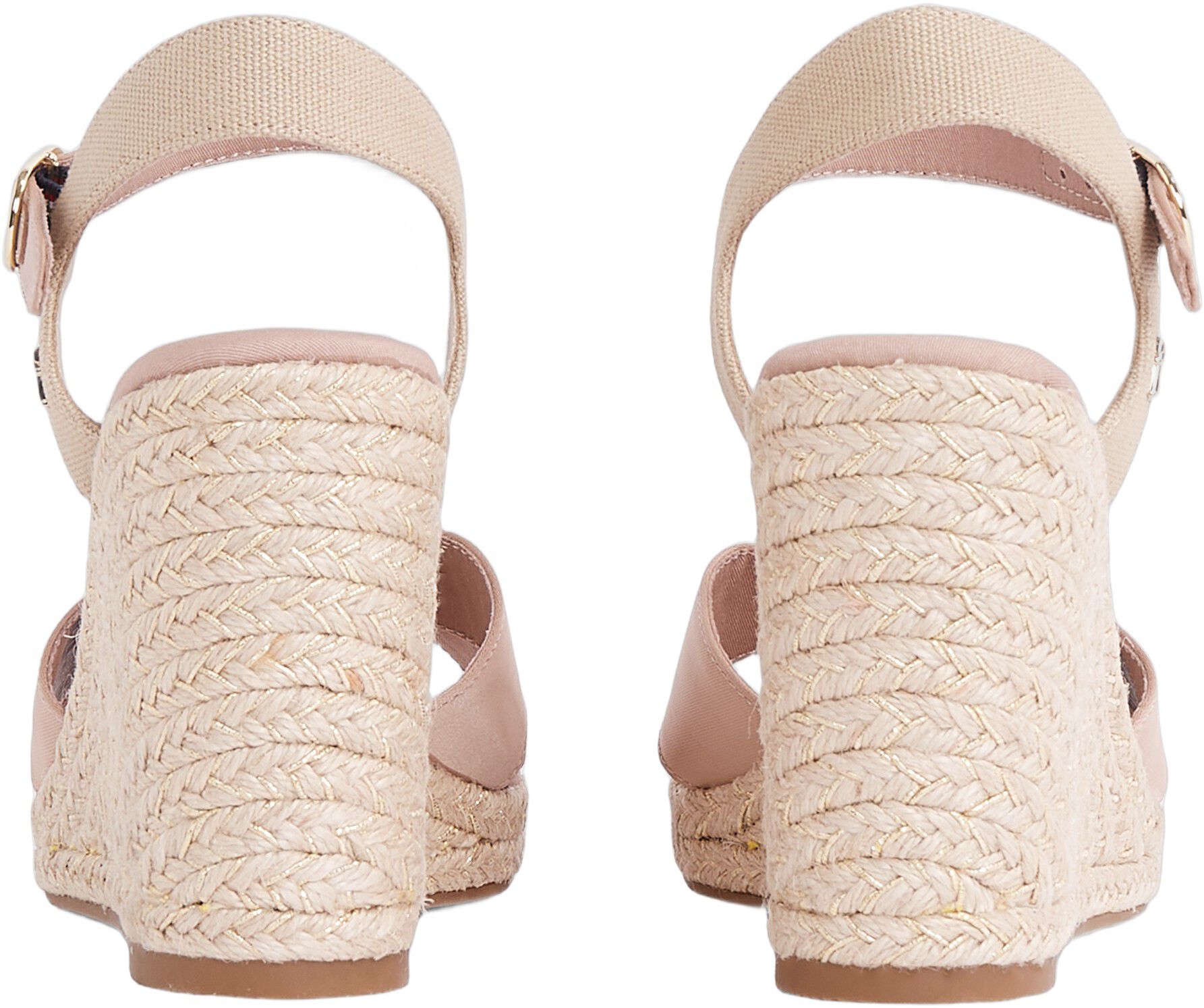 SATIN HIGH WEDGE ESPADRILLE
