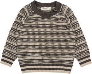 O-Neck Light Nordic Knit Sweater