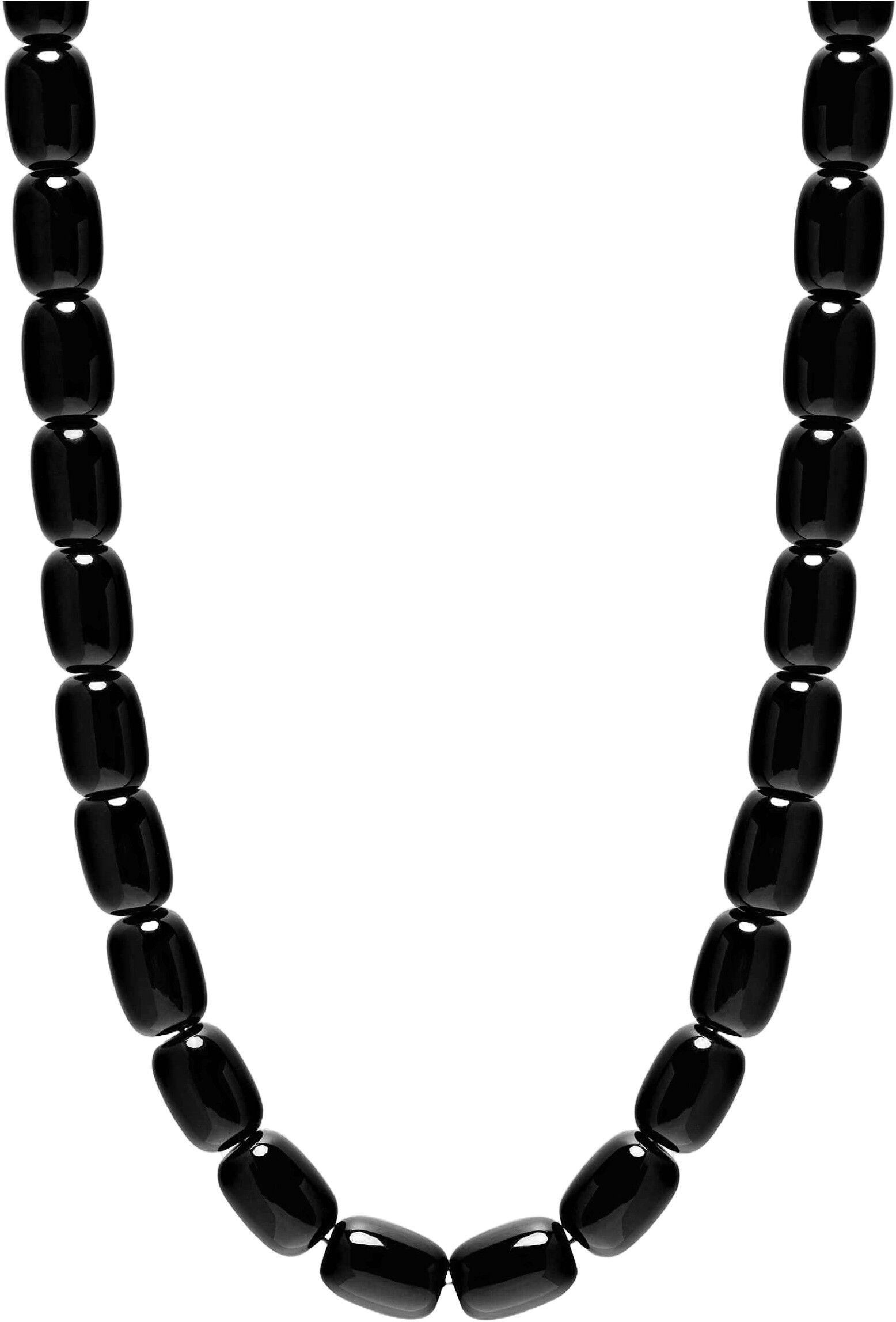 Women's Black Onyx Beaded Necklace