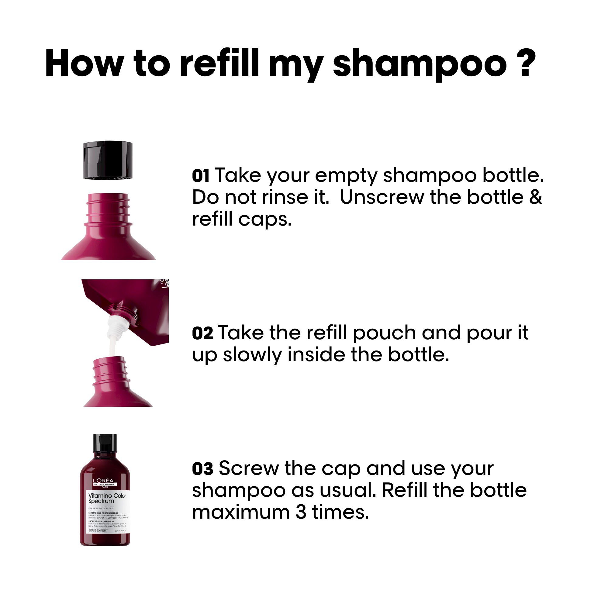 Vitamino Color Spectrum Shampoo Refill Pouch