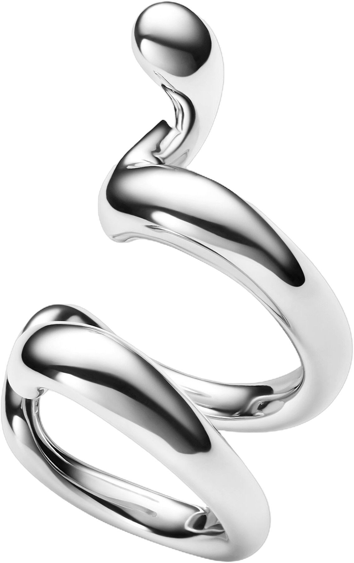 Whirl Ear Cuff Silver
