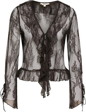 ONLCALIBEA L/S RUFFLE TOP WVN EX