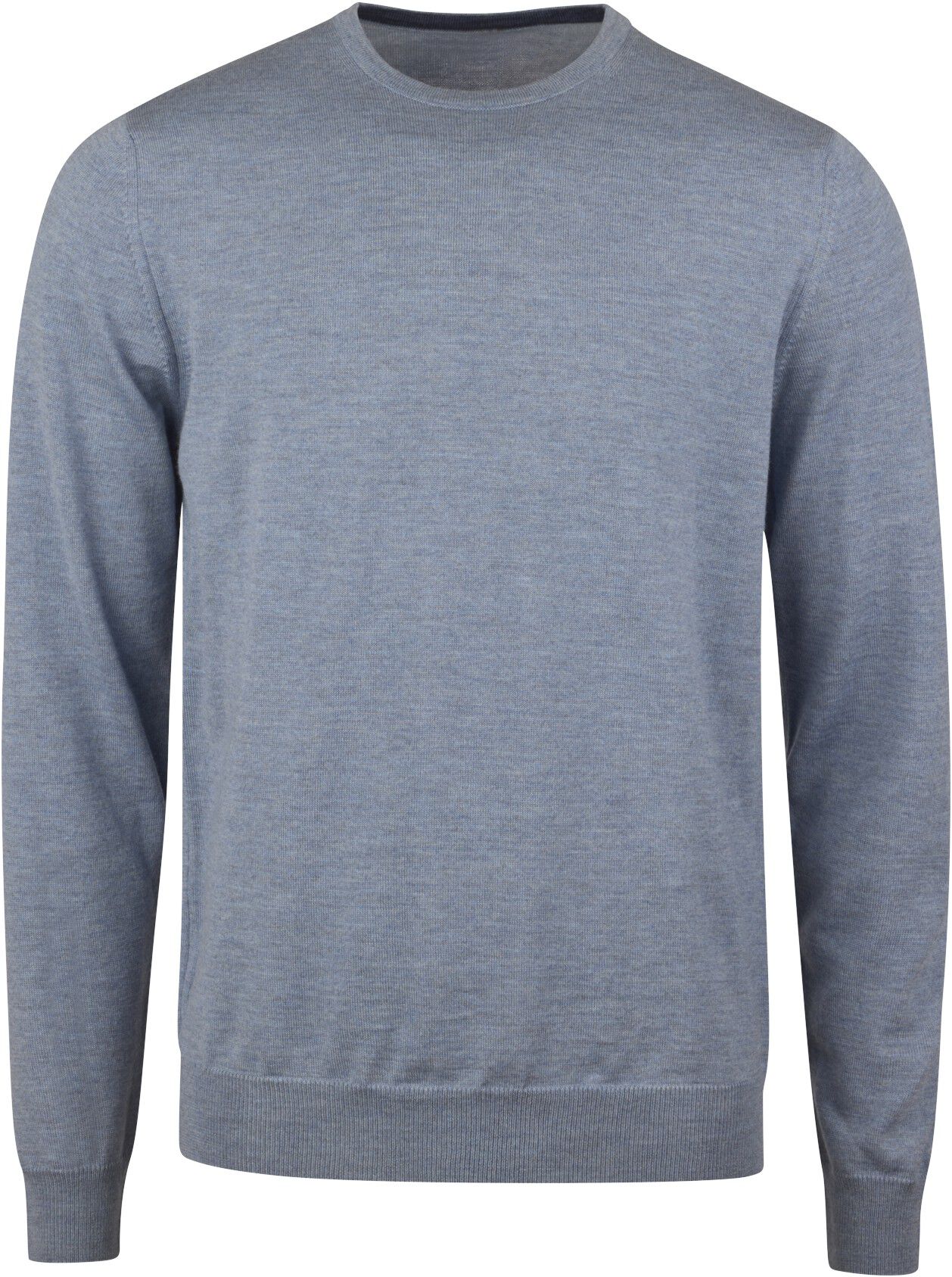 Sweater Knitted Crew Neck With Patch Merino Wool