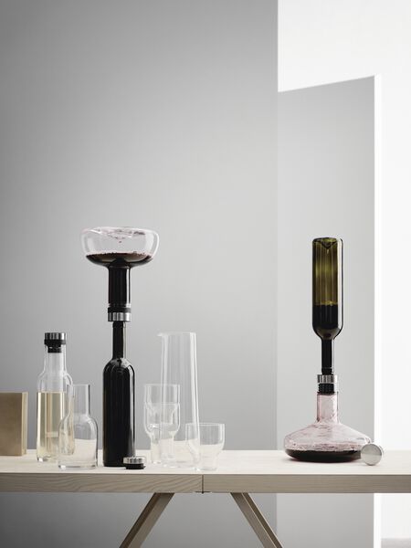 Wine Breather, Clear/Steel