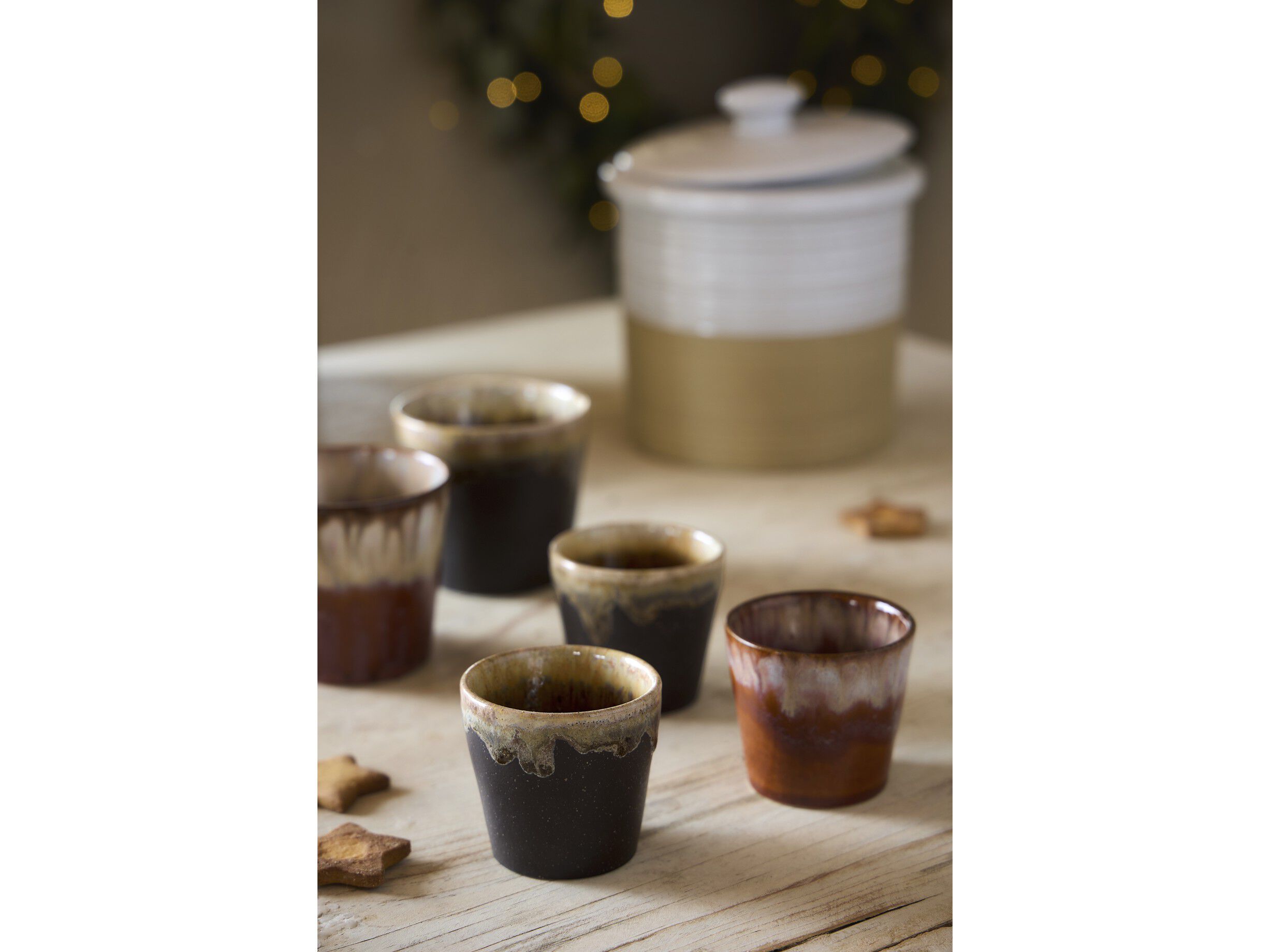 Espressokopp Poterie 7 cl 6,5 x 5,8 cm Mokka Steint&oslash;y