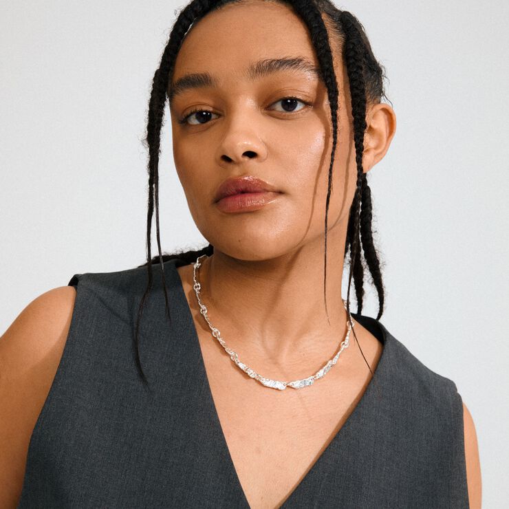 INSTANT necklace silver-plated