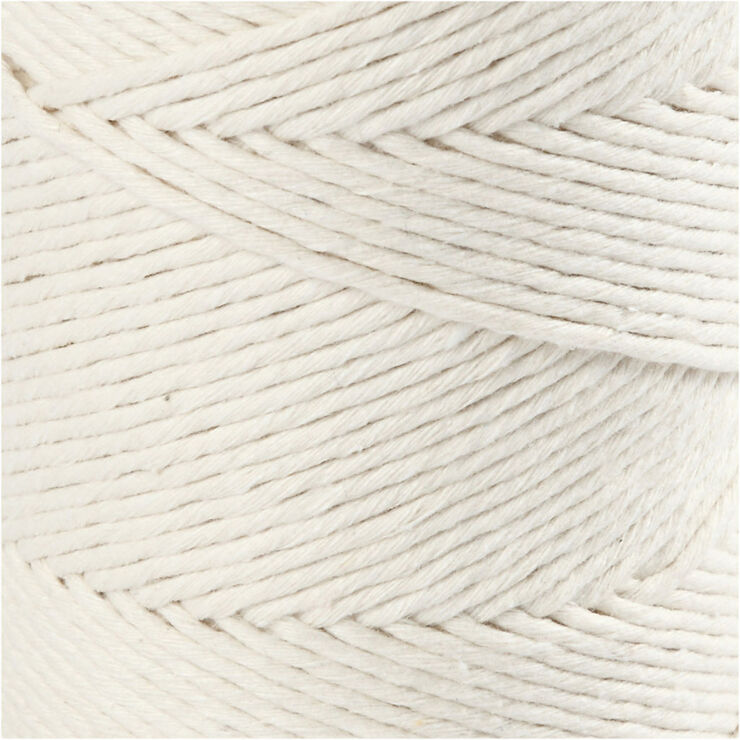 Macramé snor, L: 198 m, diam. 2 mm.