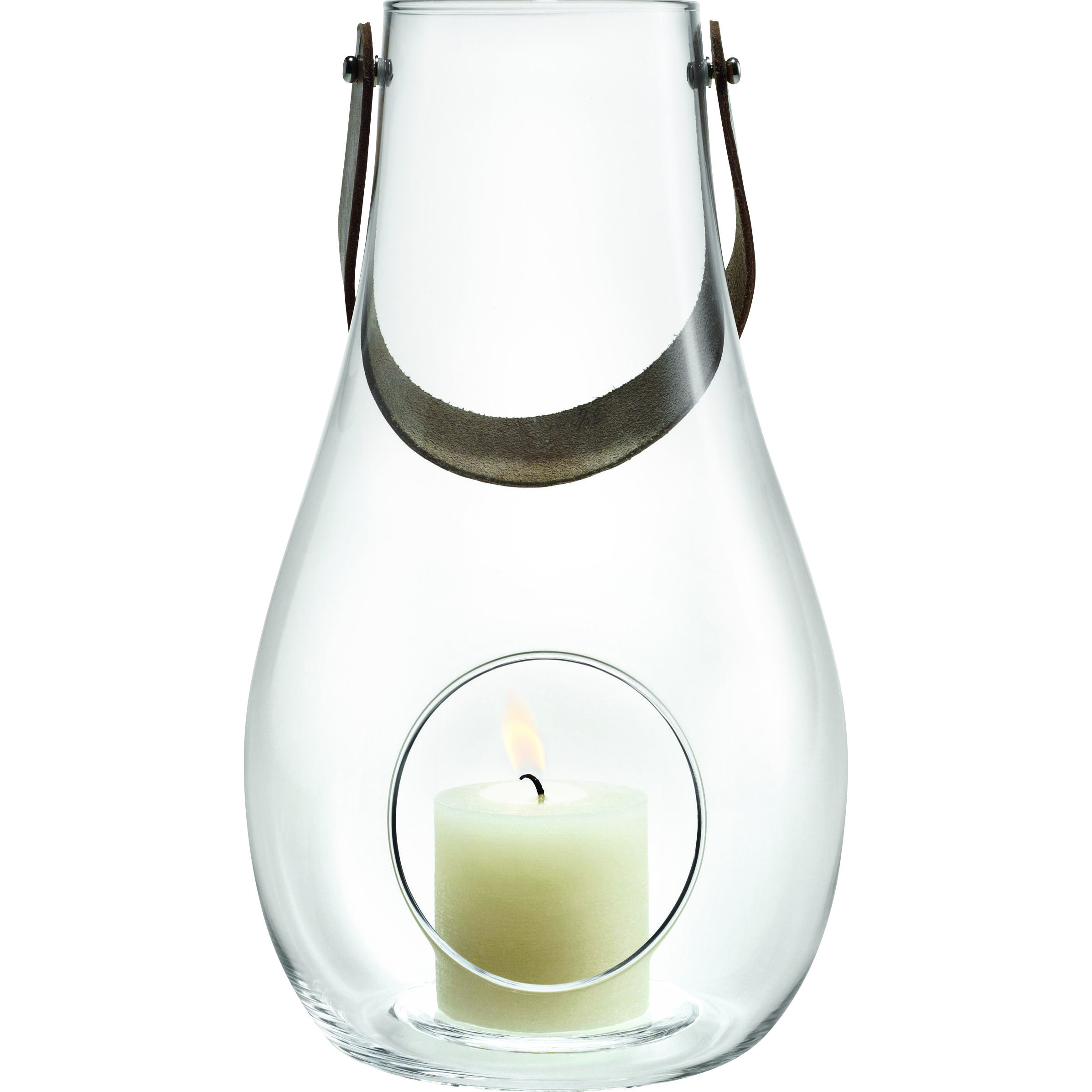 Dwl lanterne klart glas 29 cm.