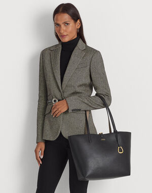 Faux-Leather Reversible Tote