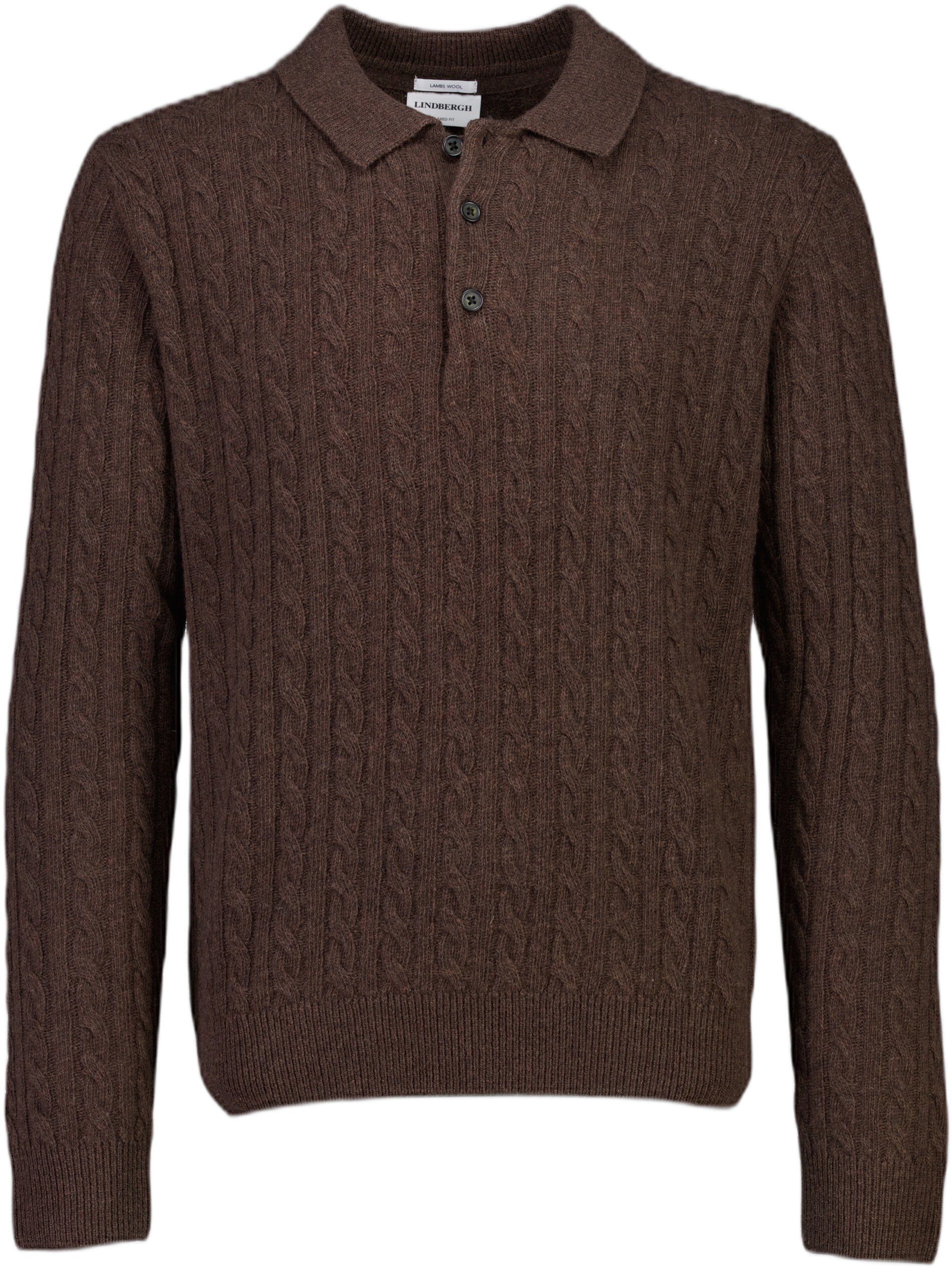 Lambswool half zip knit