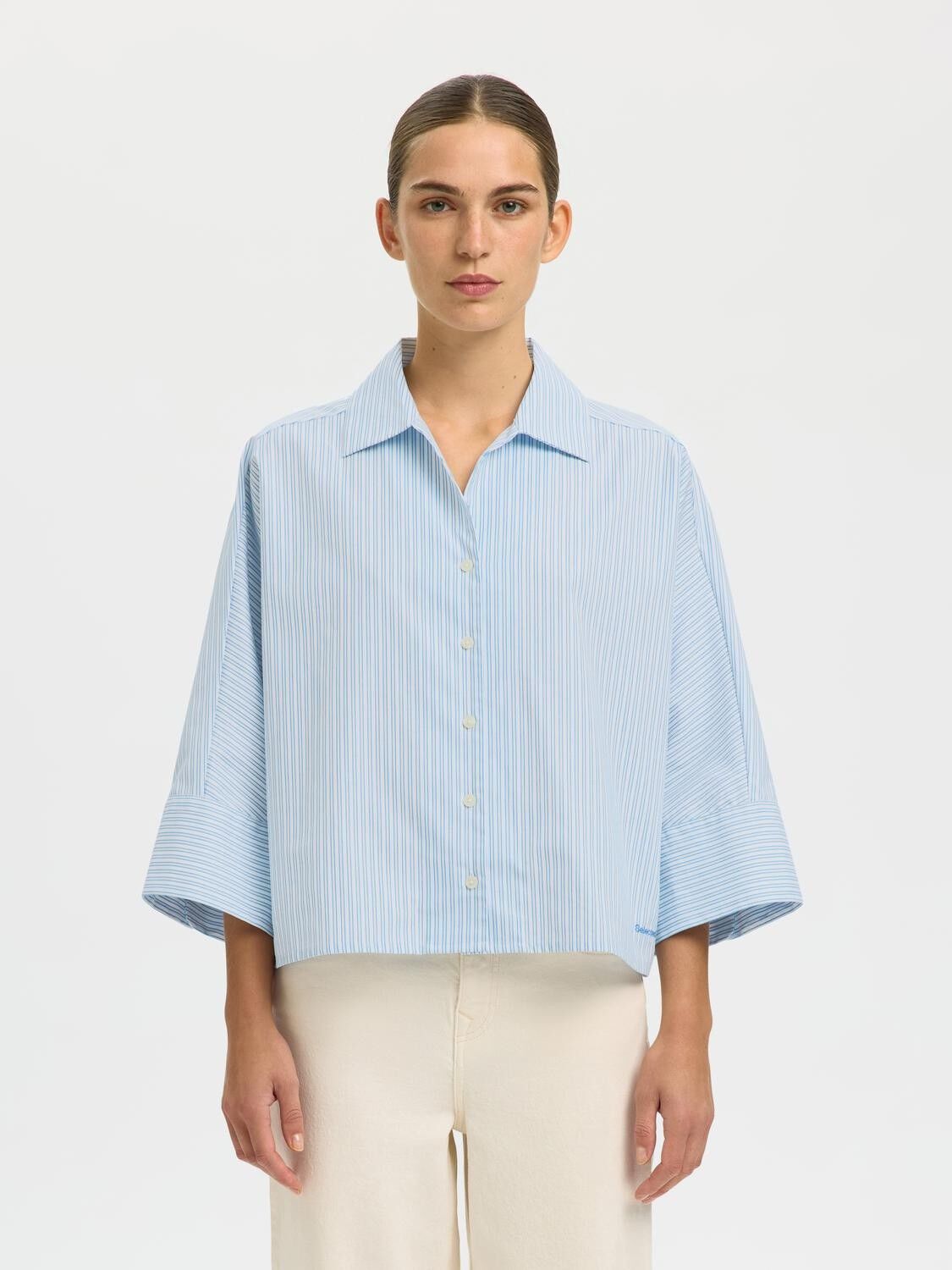 SLFESTER OVERSIZE 3/4 SHIRT B