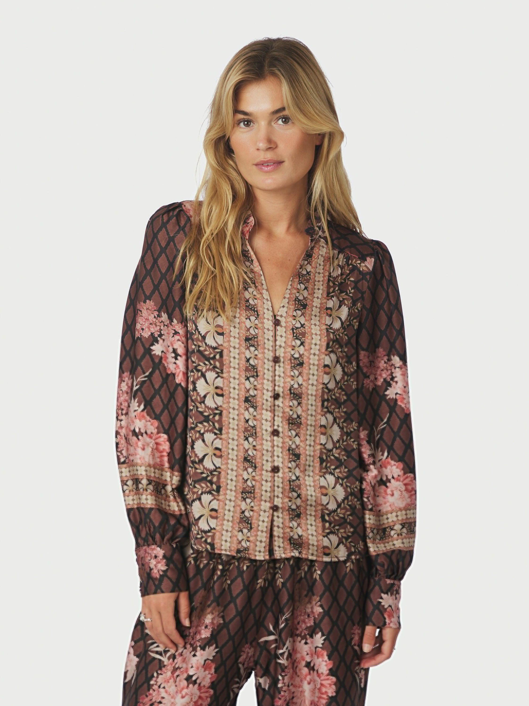 Massima Botanical Border Blouse