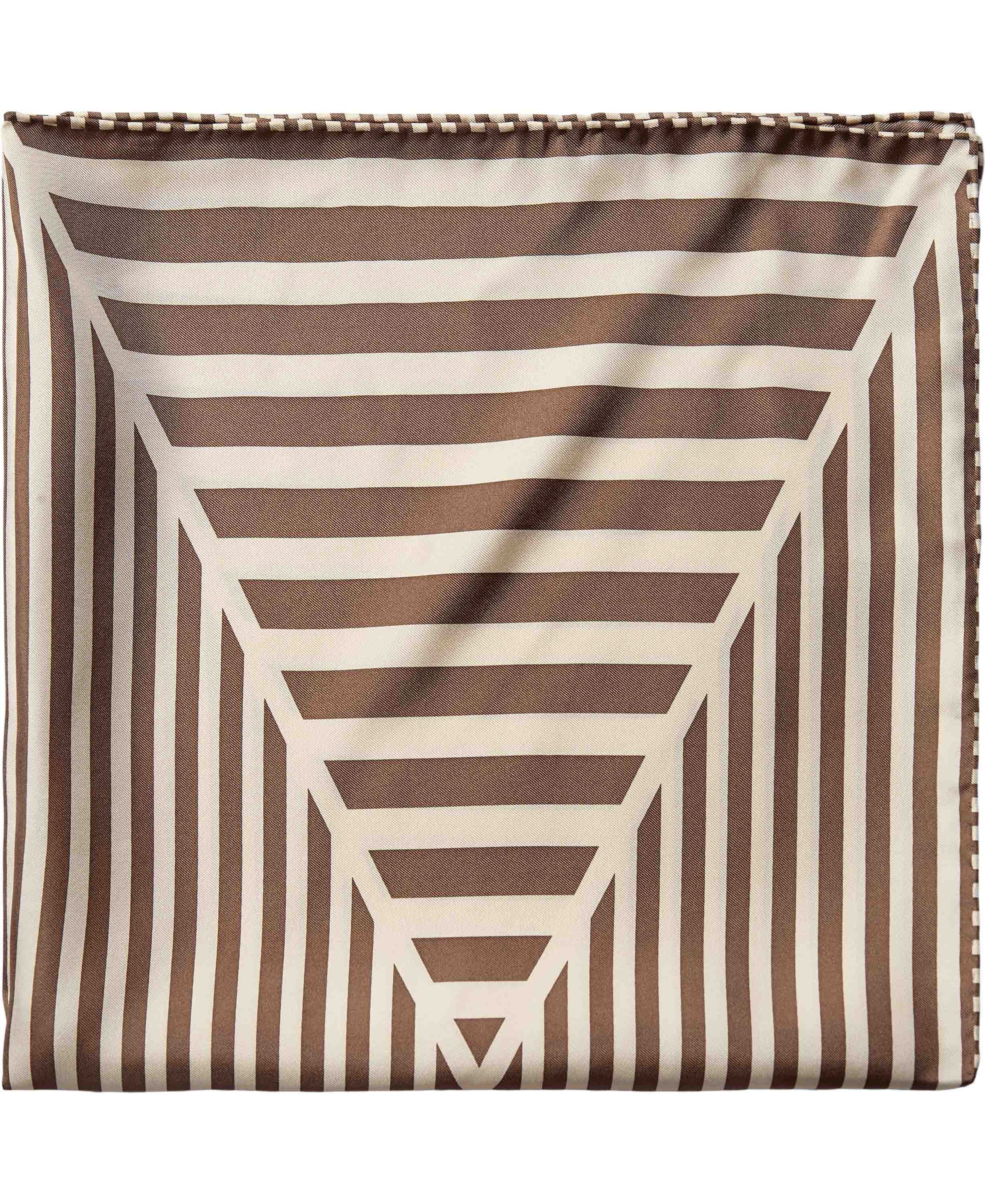 Geometric Scarf 100% Silk - 61x61cm