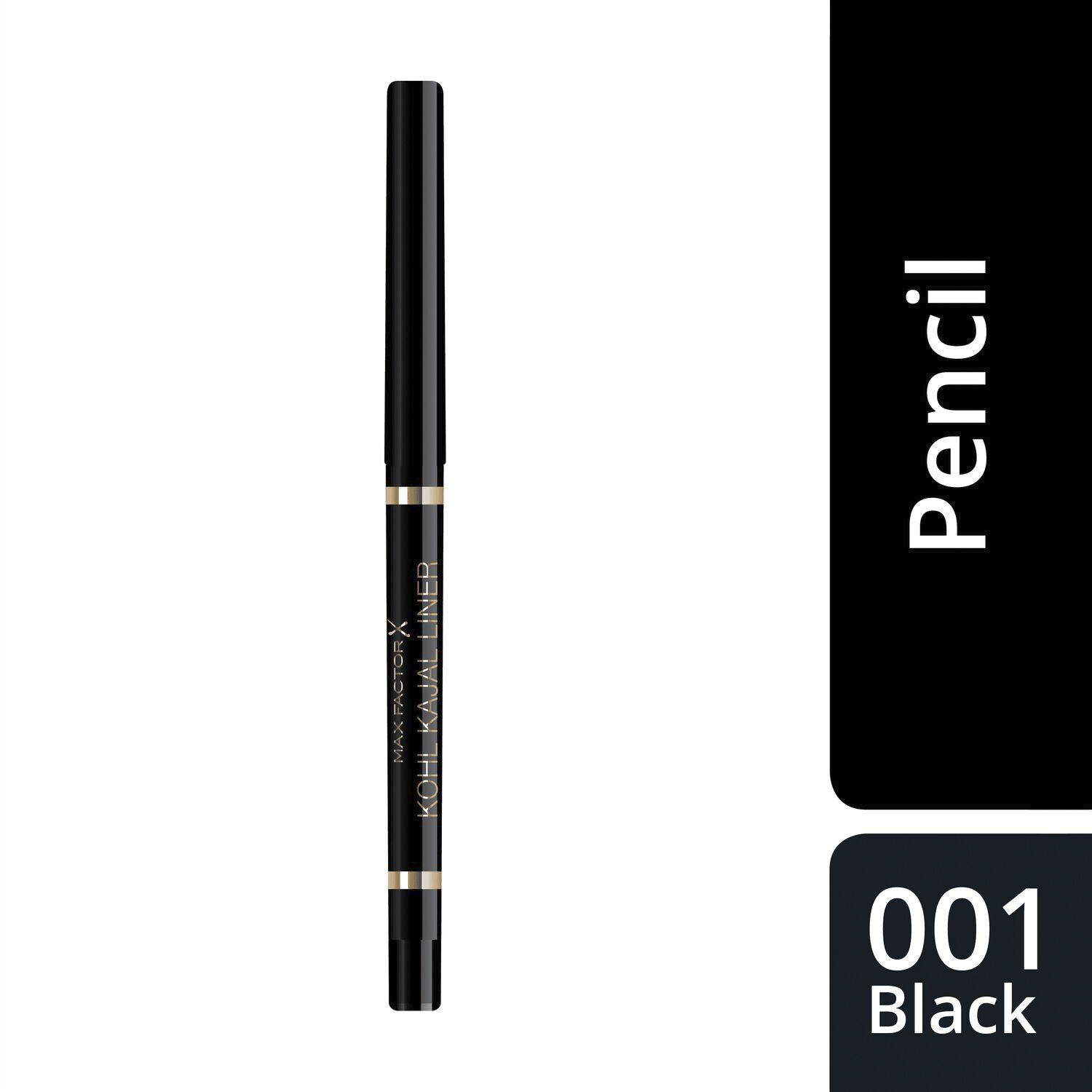 Max Factor Khol Kajal Eye Pencil, 001 Black