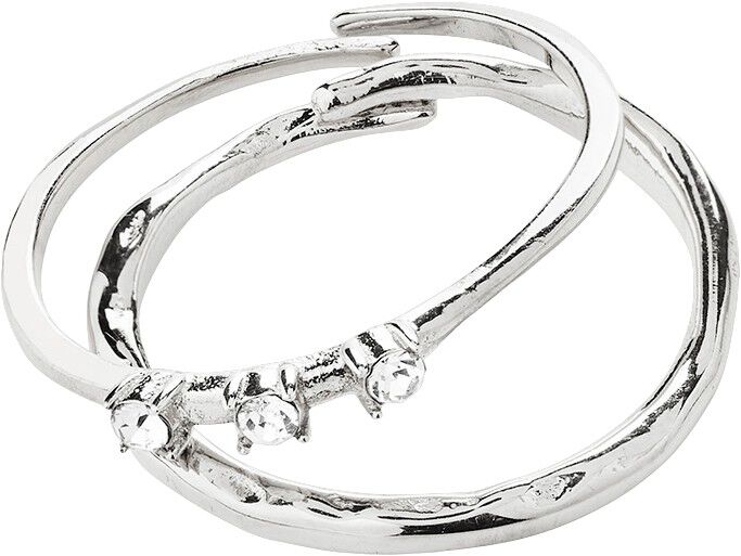 IVARIN rings, 2-in-1 set, silver-plated