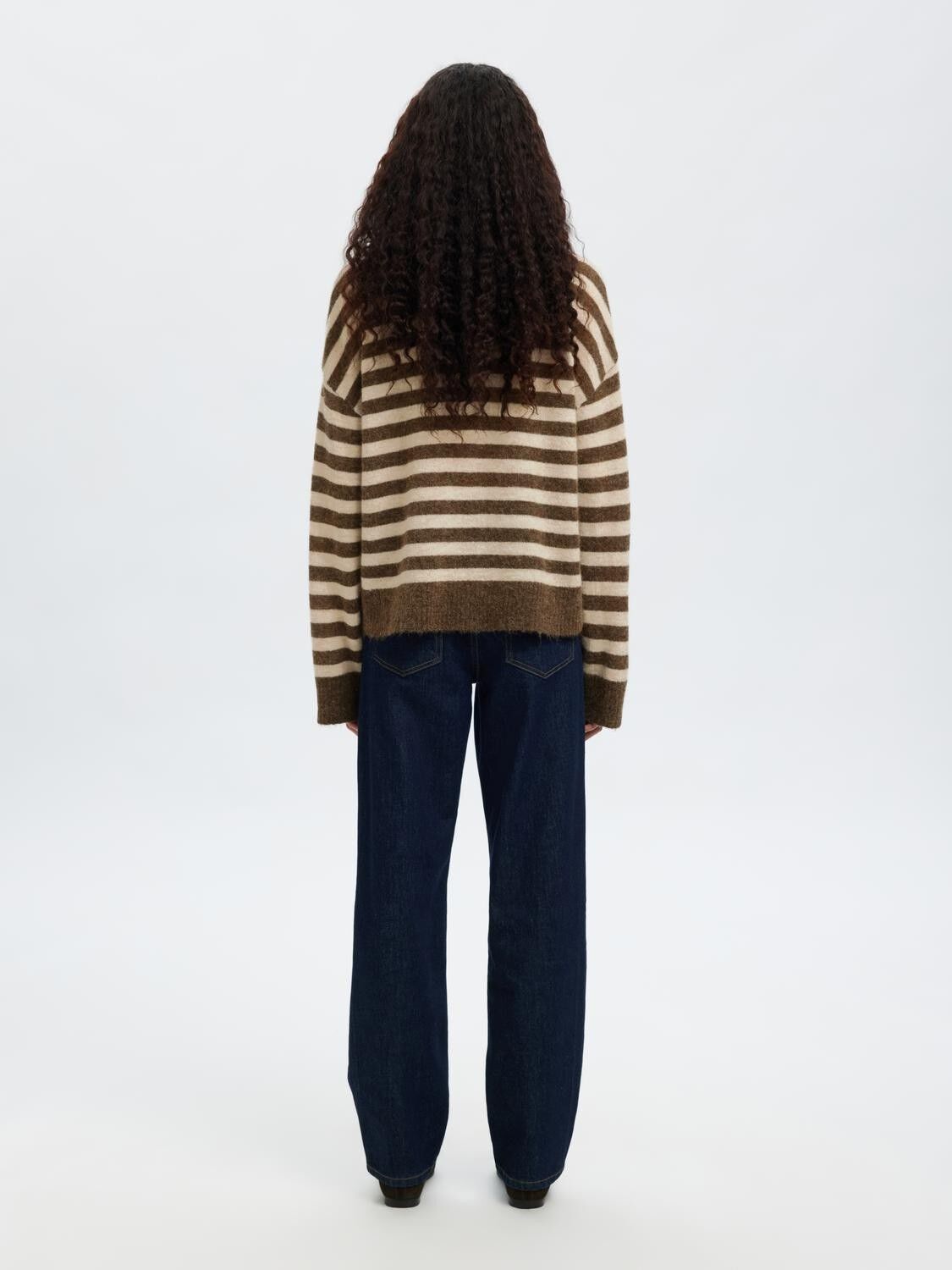 SLFLULU LS KNIT ROLL NECK NOOS