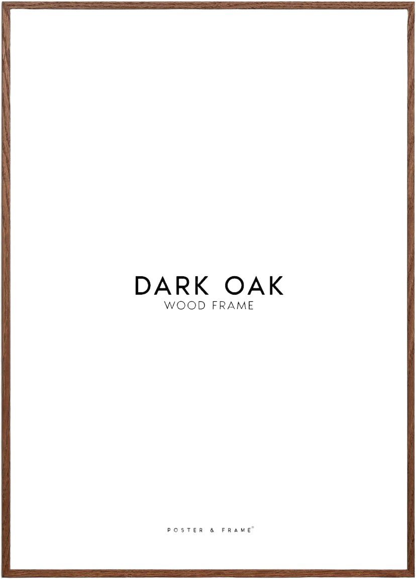 Poster&Frame - Dark Oak 13x18cm