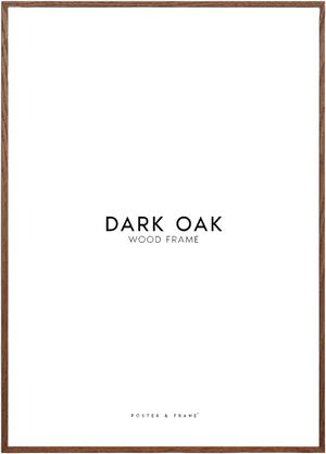 Poster&Frame - Dark Oak 13x18cm