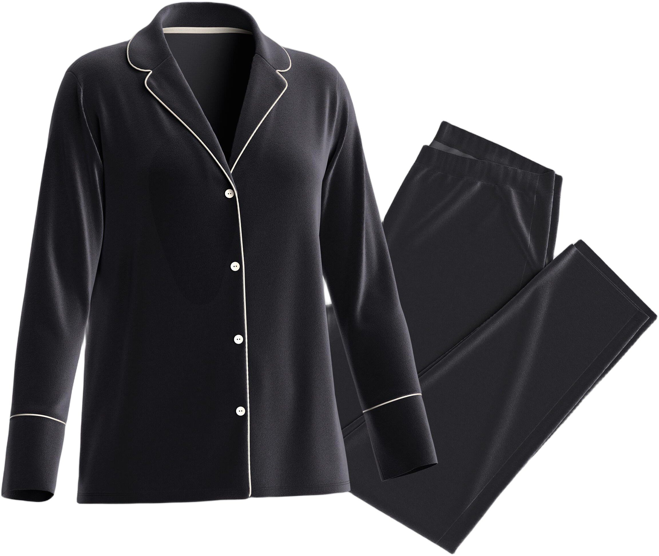 Long Pyjama set button shirt