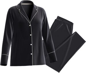 Long Pyjama set button shirt