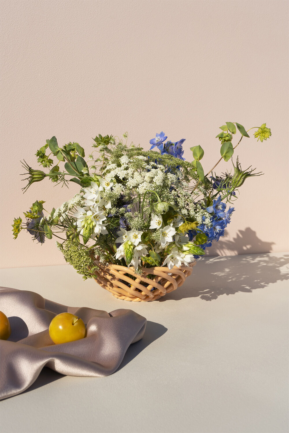 CERAMIC BASKET SICILIA SMALL TANGERINE