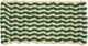 Coco Door Mat-Stripe Wave-Dark green and white