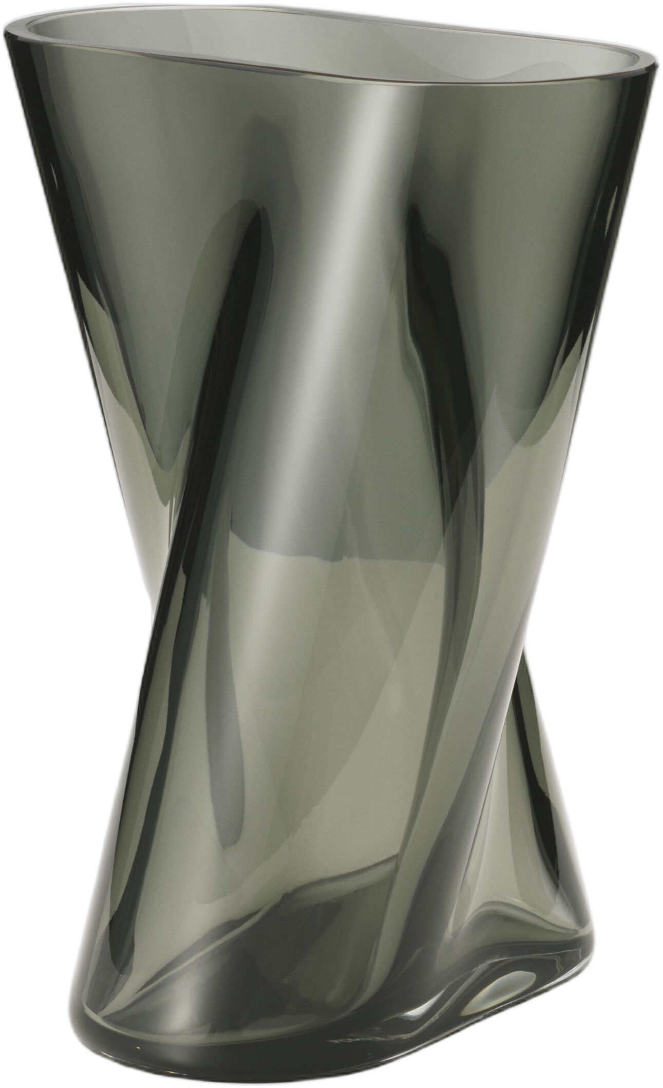LITUUS VASE SMALL SMOKEY GLASS